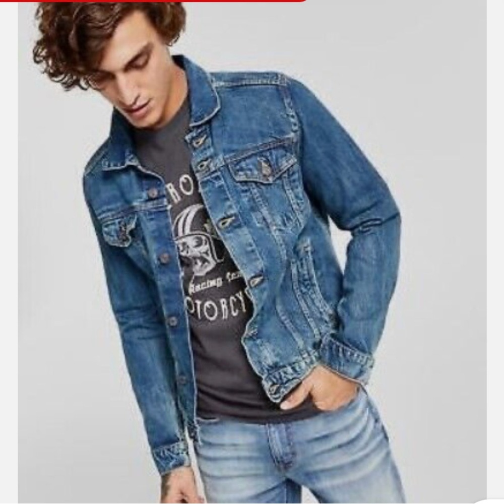 Heroes Motors Men’s Legendary Denim Jean
Motorcycle Jacket Size Medium men’s